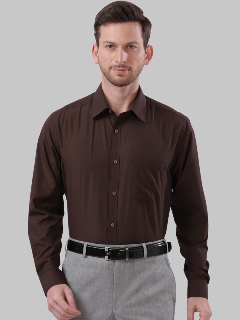 

Next Look Men Brown Regular Fit Solid Formal Shirt