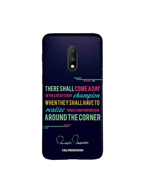 

CelfieDesign Multicoloured Champion AB Quotes OnePlus 7 Back Cover, Multi