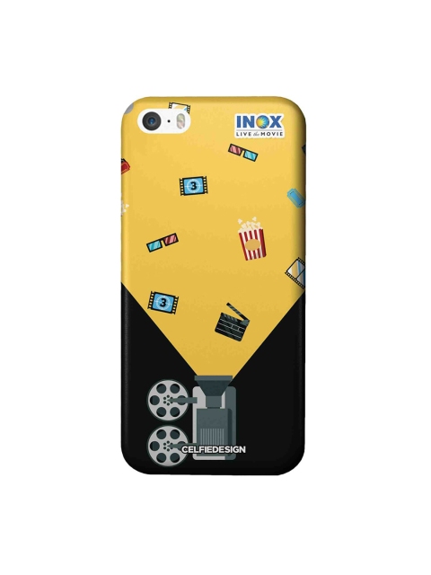 

CelfieDesign Yellow & Black Inox Cinema Apple iPhone SE Back Cover
