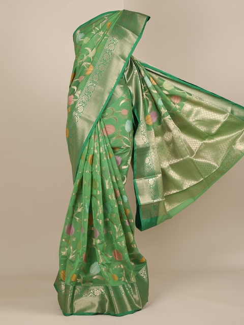 

Pothys Green Woven Design Saree