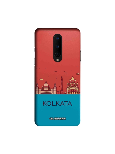 

CelfieDesign Red & Blue Kolkata Skyline OnePlus 8 Back Cover