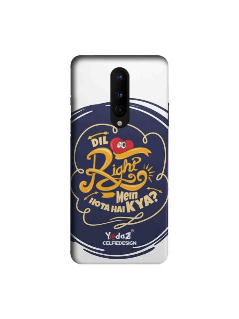 

CelfieDesign Multicoloured Dil Right Mein Hota Hai Kya OnePlus 8 Back Cover, Multi