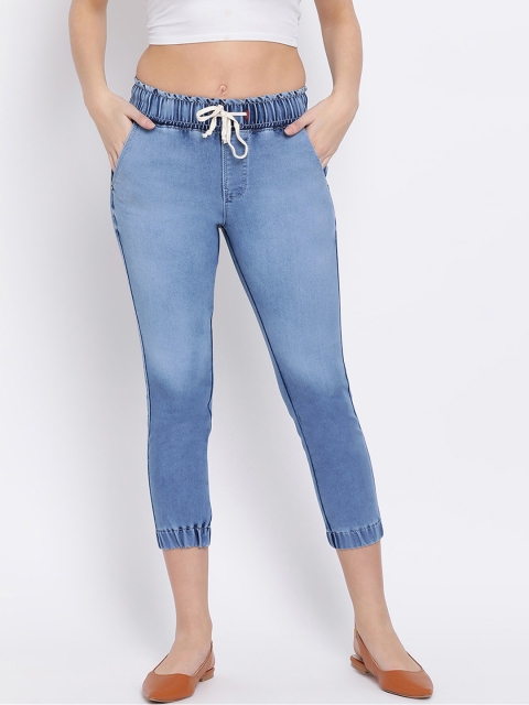 

Code 61 Women Turquoise Blue Jogger Jeans
