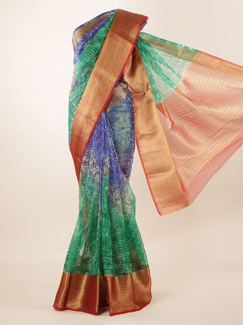 

Pothys Multicoloured Woven Design Saree, Multi