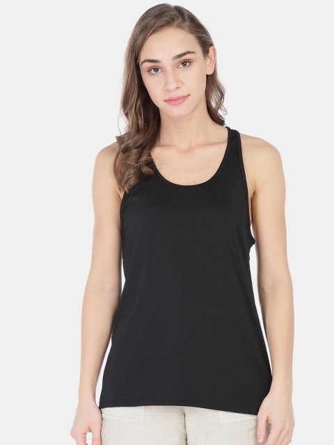 

GAP Women Black Women Mesh-Back Racer Active Tank Top