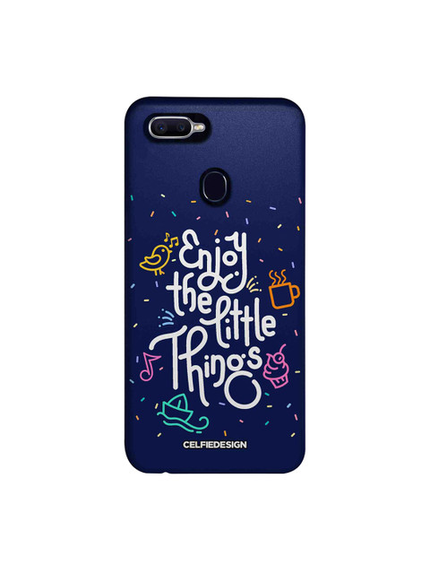 

CelfieDesign Navy Blue Enjoy The Little Things Oppo F9 Pro Back Cover