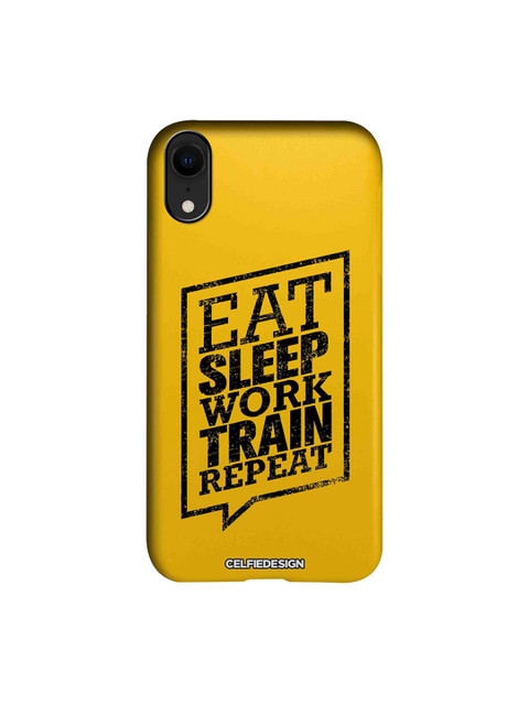

CelfieDesign Yellow Eat Sleep Apple iPhone XR Back Cover Signature