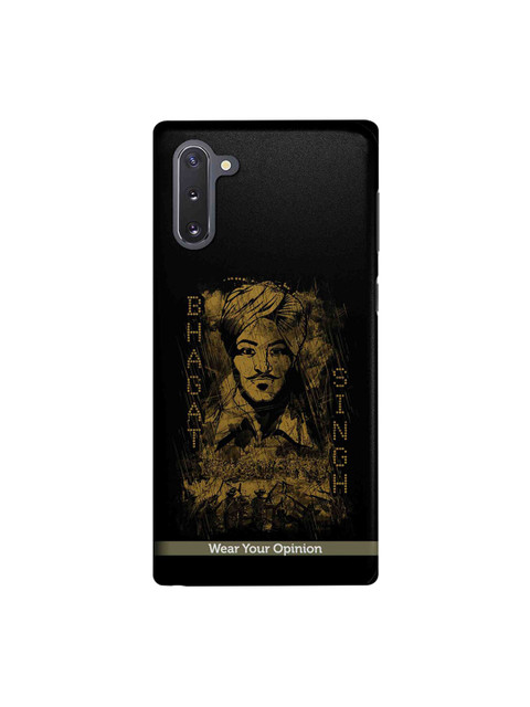 

CelfieDesign Black & Brown Bhagat Singh Series Samsung Galaxy Note 10 Back Cover