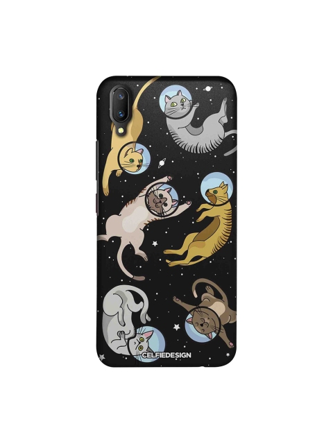 

CelfieDesign Multicoloured Cat in Space Vivo V11 Pro Back Cover, Multi