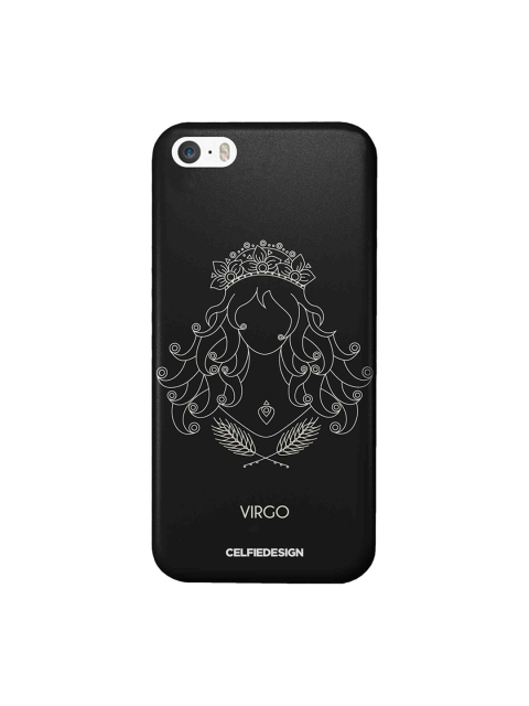 

CelfieDesign Black & White Virgo Zodiac Print Apple iPhone SE Back Cover
