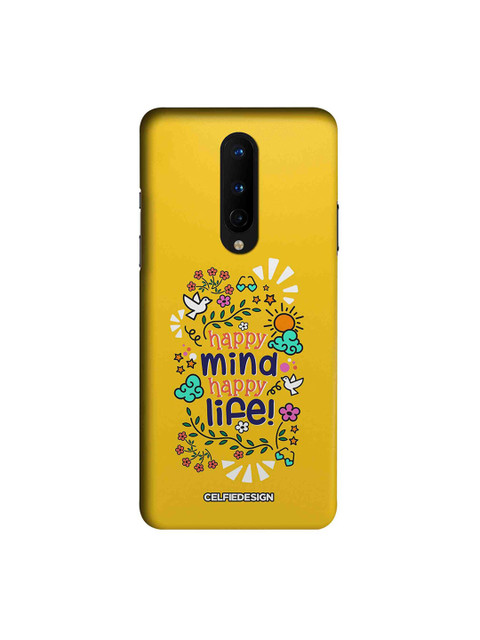 

CelfieDesign Yellow Happy Mind Happy Life OnePlus 8 Back Cover