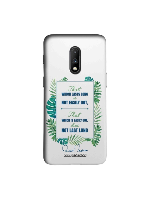 

CelfieDesign White Lasts Long AB Quotes OnePlus 7 Back Cover