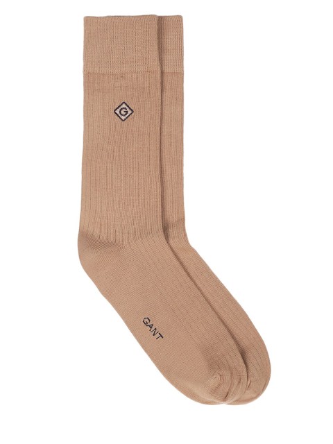 

GANT Men Khaki Solid Calf Length Socks
