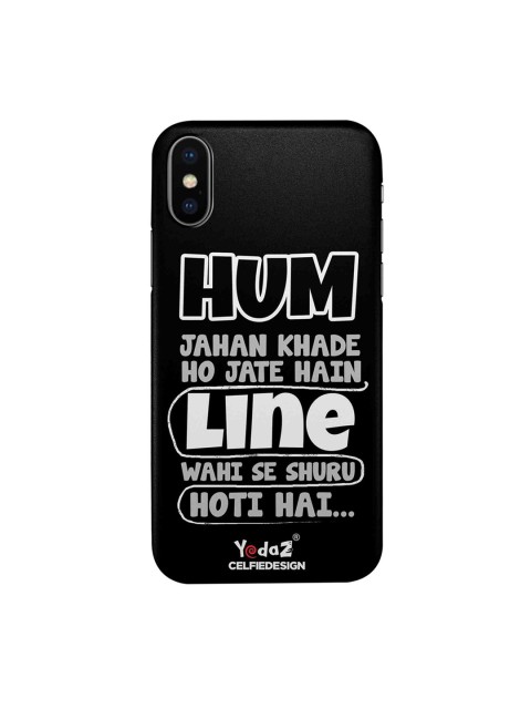 

CelfieDesign Black & White Hum Jahan Khade Ho Jate iPhone Xs Sustainable Case