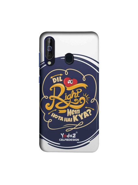 

CelfieDesign Multicoloured Dil Right Mein Hota Hai Kya Samsung Galaxy A60 Back Cover, Multi