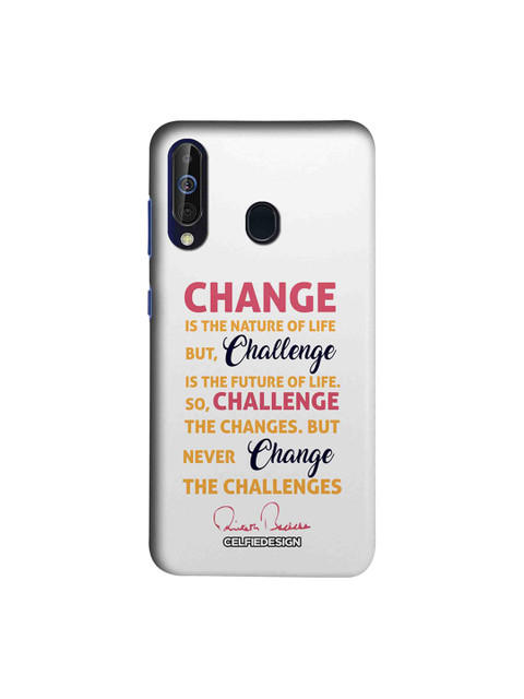 

CelfieDesign White & Pink Challenge AB Quotes Samsung Galaxy M40 Back Cover
