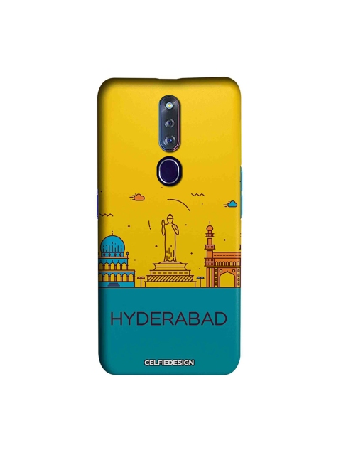 

CelfieDesign Yellow & Green Printed Oppo F11 Pro Back Cover