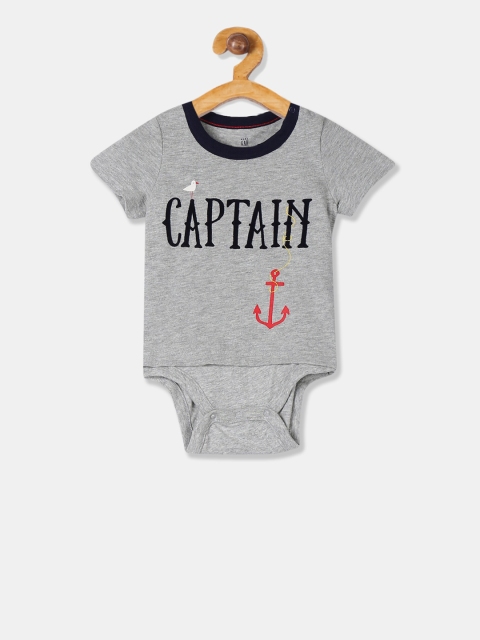 

GAP Boys Grey Printed Bodysuit