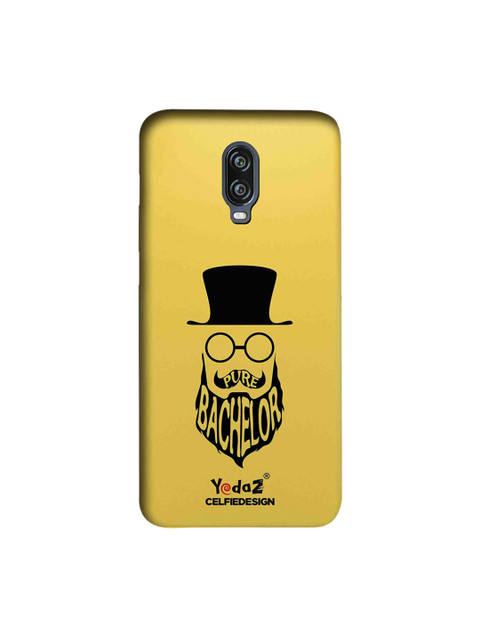 

CelfieDesign Yellow & Black Pure Bachelor Printed OnePlus 6T Sustainable Back Cover