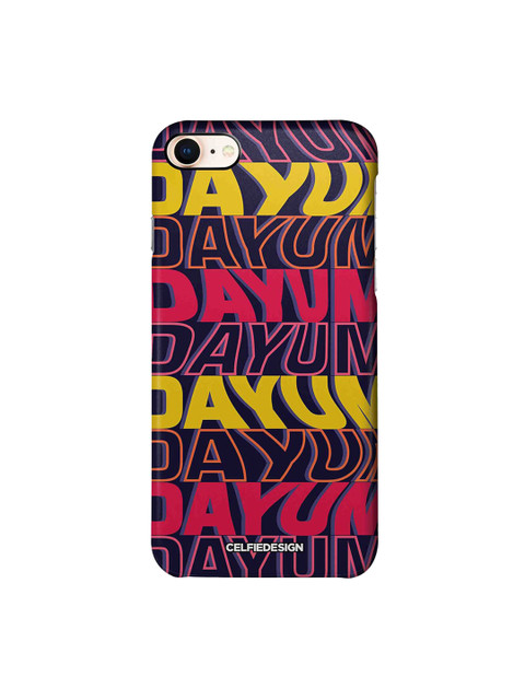

CelfieDesign Pink & Yellow Dayum Apple iPhone 8 Back Case