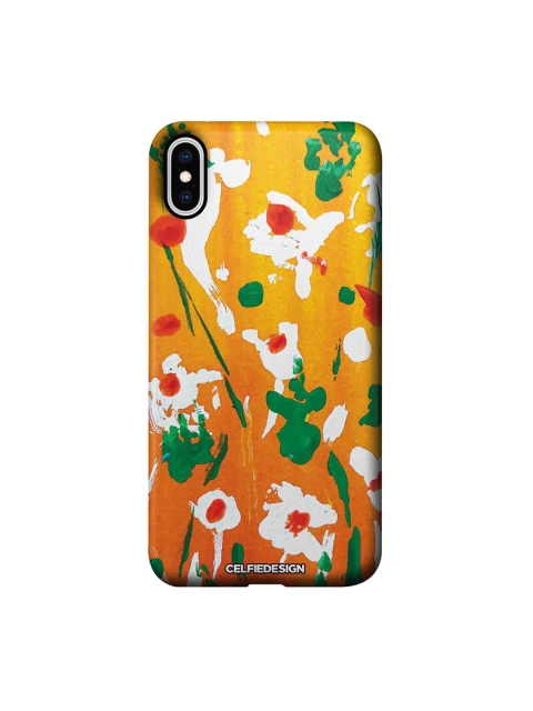 

CelfieDesign Yellow & Orange Blooming Base 501 Quirky Sustainable Apple iPhone XS Max Back Cover