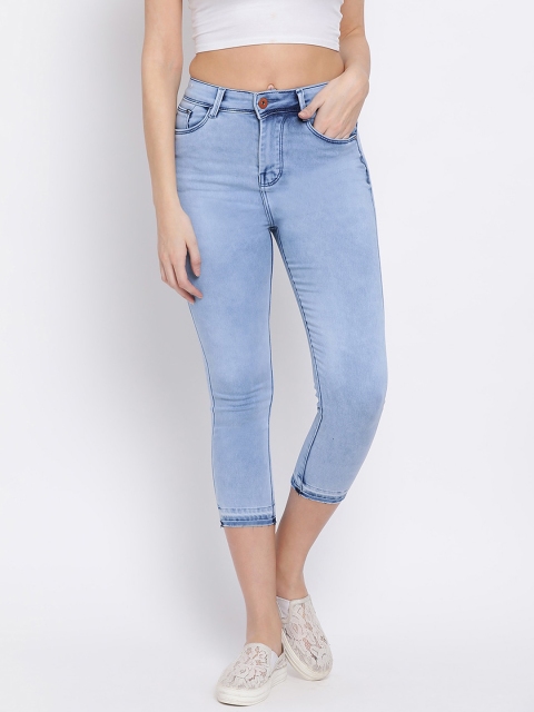

Code 61 Women Blue Faded Skinny Fit Jeans