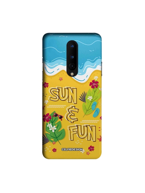 

CelfieDesign Yellow & Blue Sun And Fun Printed OnePlus 8 Sustainable Back Cover