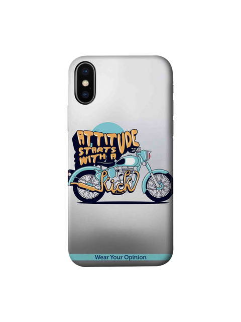 

CelfieDesign Grey Attitude With Kick iPhone Xs Sustainable Back Case
