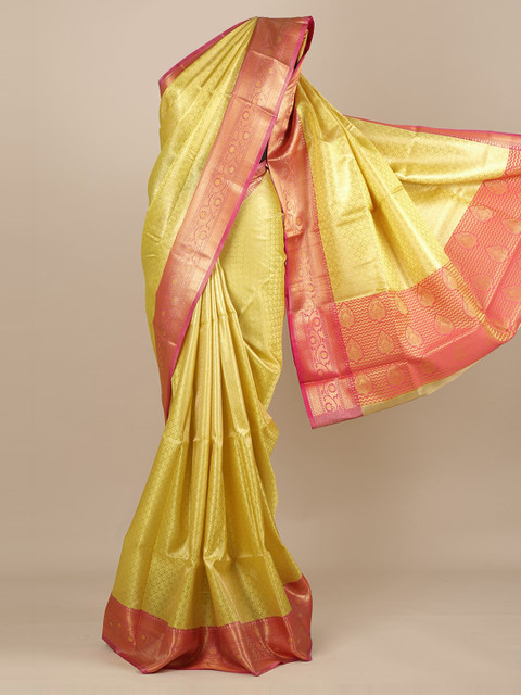 

Pothys Yellow Woven Design Saree