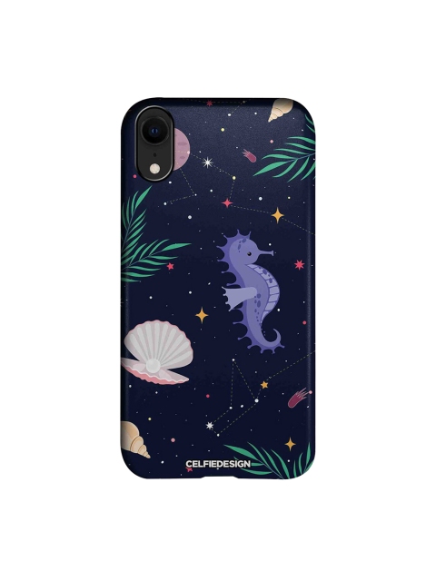 

CelfieDesign Black Space Beach iPhone XR Sustainable Back Case, Navy blue