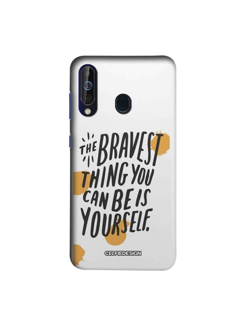 

CelfieDesign Unisex Grey Being Yourself Signature Samsung Galaxy A60 Back Cover
