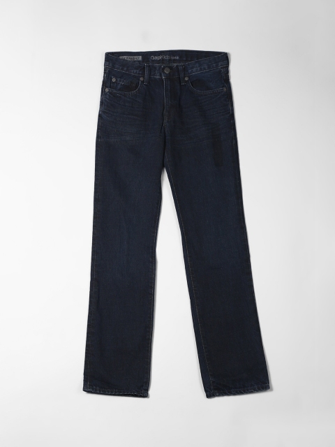 

GAP Boys Navy Blue Regular Fit Low-Rise Clean Look Jeans