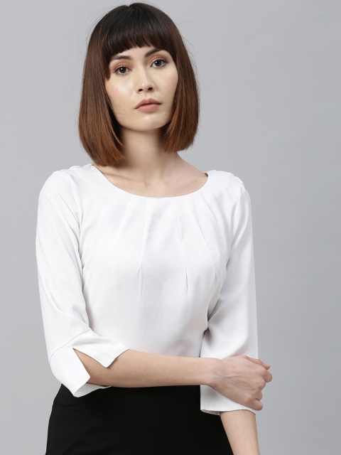 

Park Avenue Woman Women White Solid Top