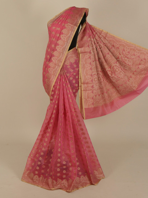 

Pothys Pink Woven Design Saree