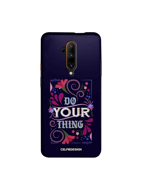 

CelfieDesign Purple & White Do Your Thing Printed OnePlus 7T Pro Back Cover