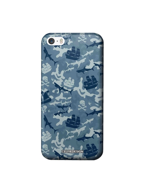 

CelfieDesign Blue Disney Character Pirates Pattern Apple iPhone SE Back Cover
