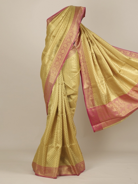 

Pothys Gold-Toned Woven Design Saree