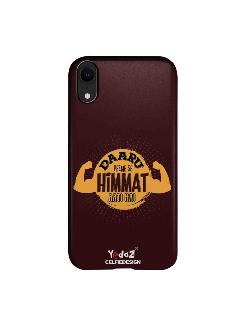 

CelfieDesign Burgundy Daaru Peene Se Himmat Aati Hai Yedaz Apple iPhone XR Back Cover