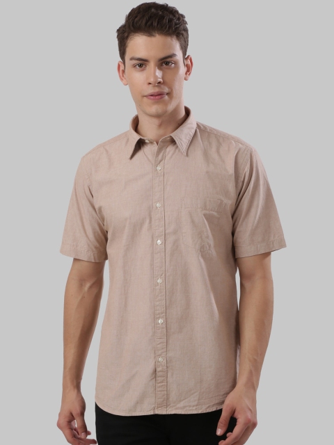 

Next Look Men Beige Regular Fit Solid Casual Shirt