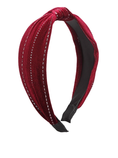 

Ferosh Maroon Embellished Hairband