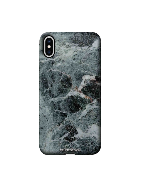 

CelfieDesign Black & Green Marqina iPhone Xs Max Back Case