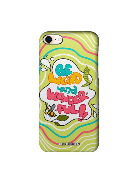 

CelfieDesign Unisex Green Be Weird And Wonderful Base 501 Apple iPhone 8 Back Cover
