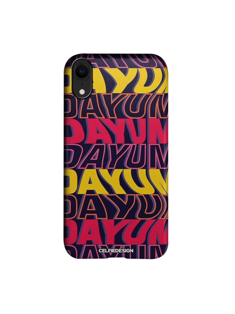 

CelfieDesign Purple & Yellow Dayum Apple iPhone XR Sustainable Back Cover
