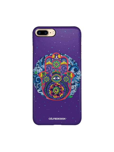 CelfieDesign Unisex Purple Humsa Mandala Apple iPhone 8 Plus Back Cover