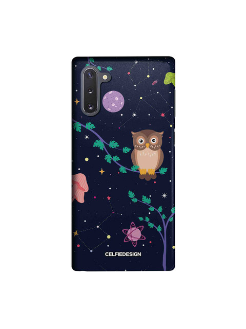 

CelfieDesign Navy Blue & Brown Space Owl Samsung Galaxy Note10 Sustainable Back Cover