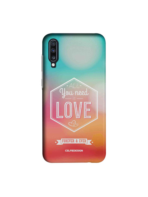 

CelfieDesign Multicoloured All You Need is Love By Macmerise Samsung Galaxy A70 Back Cover, Multi