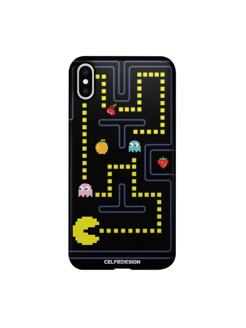 

CelfieDesign Black & Yellow Pacman Printed iPhone XS Max Back Cover
