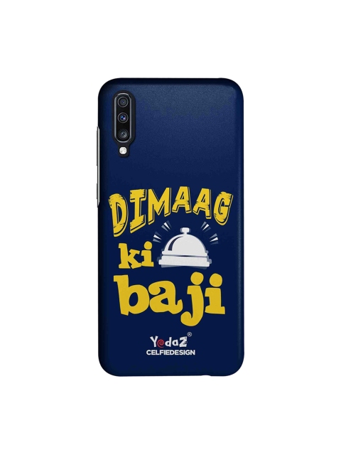 

CelfieDesign Blue & Yellow Dimaag Ka Ghanti Bajne Laga Samsung Galaxy A70 Back Cover