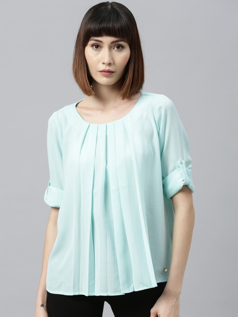 

Park Avenue Woman Blue Solid Top