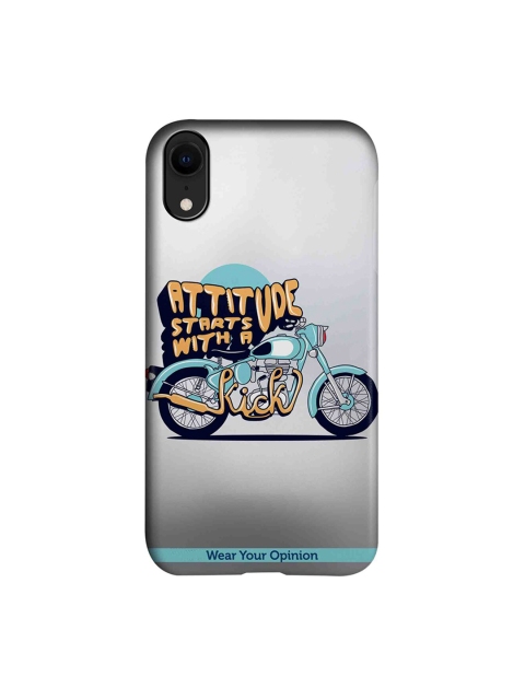 

CelfieDesign Grey Attitude With Kick Apple iPhone XR Back Cover